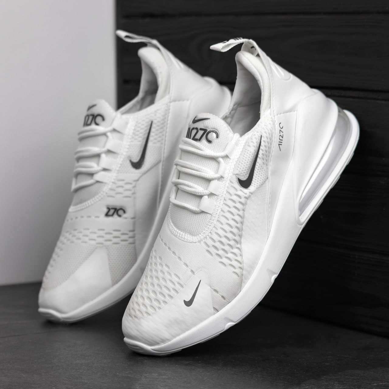 Чоловічі чорні білі сірі кросівки Nike Air 270 airmax [40-44]