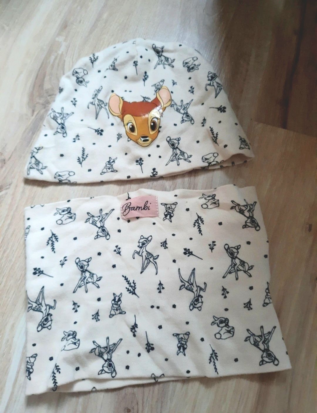 Zestaw czapka i komin Disney Bambi Sinsay fox&bunny 6-9 M