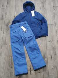 Zestaw narciarski chłopięcy kurtka spodnie niebieskie 4F rozmiar 140