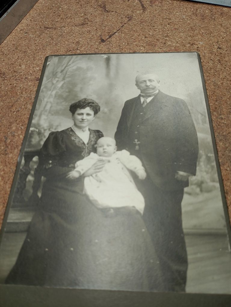 Stara niemiecka fotografia rodzinna Signovana A. Jandorf i Go. Berlin.