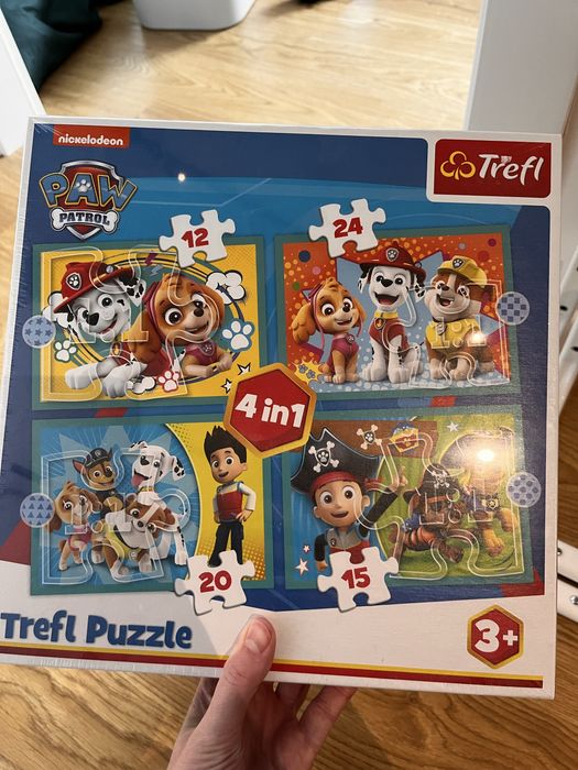 Nowe puzzle trefl psi patrol 4w1