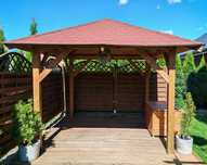 Wiata ogrodowa altana drewniana pergola domek
