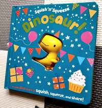 Squish'n' Squeeze Dinosaur! książeczka sensoryczna po angielsku