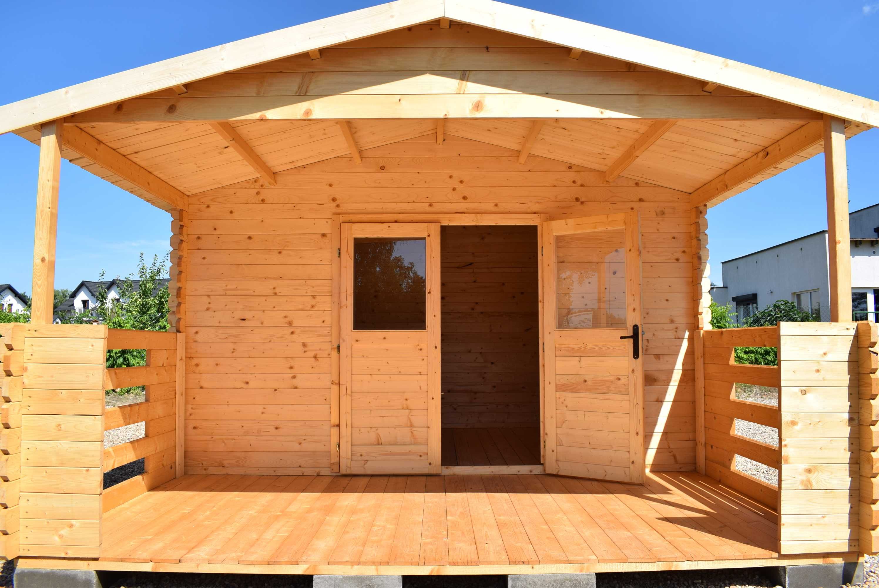 dostępny od ZARAZ solidny domek letniskowy + taras*6x4*24 m2*ogrodowy