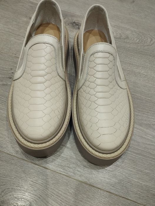 Лофери шкіра мокасини туфлі слінгбеги оксфорди танкетка 26 см