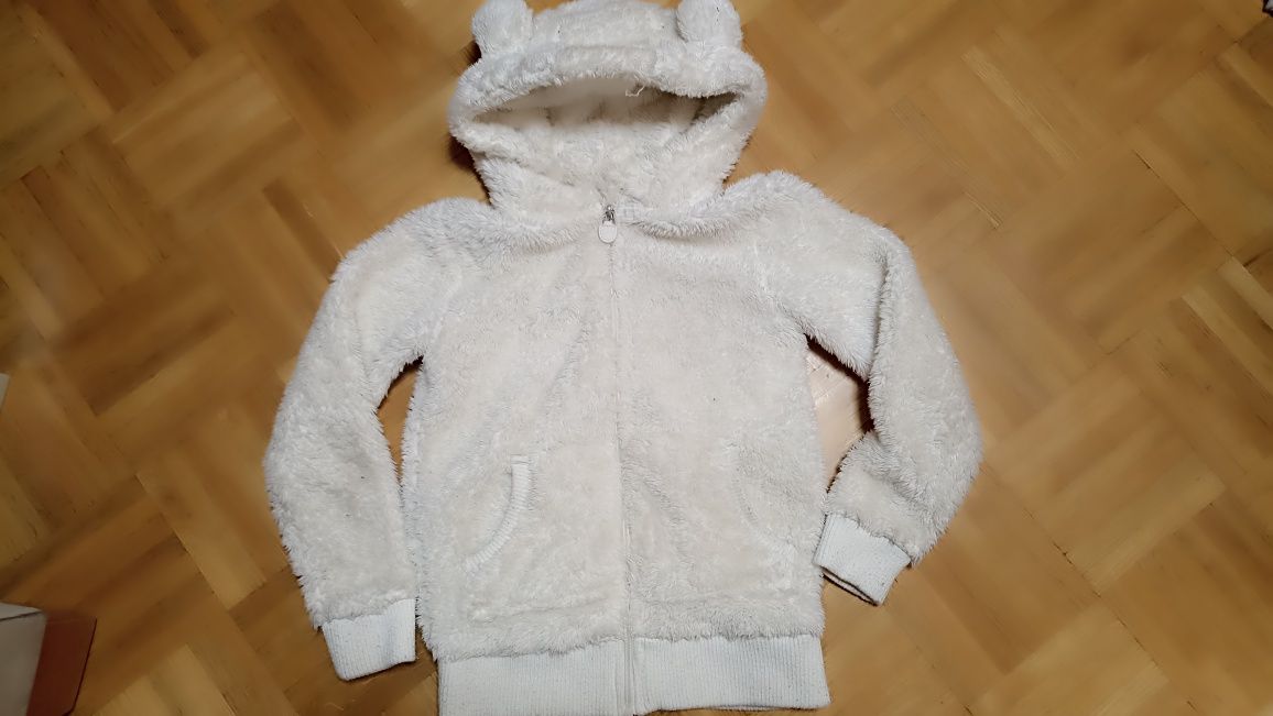Bluza misiek z kapturem 140