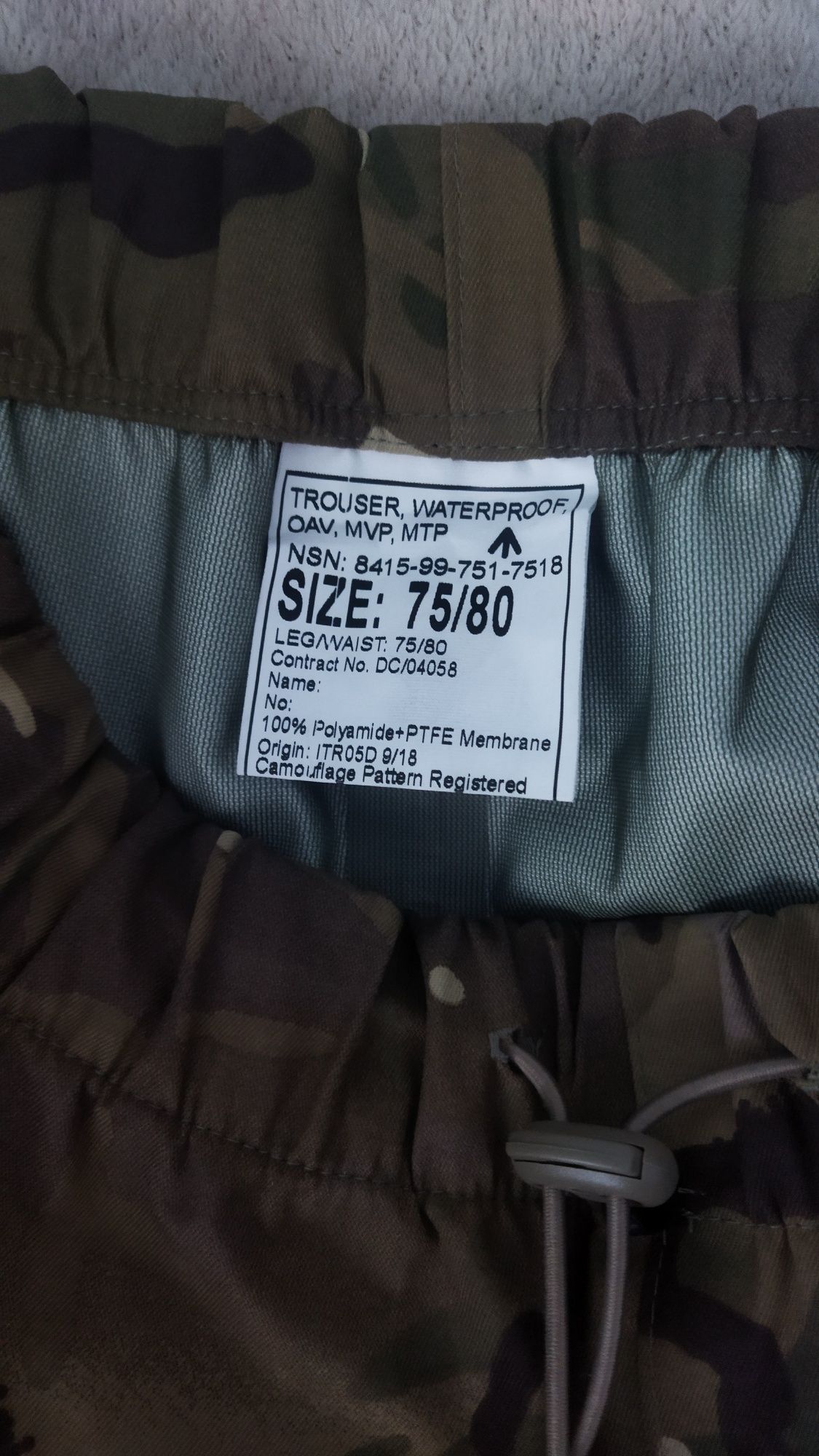 Штани водонепроникні Gore-tex over trousers OAV MVP MTP