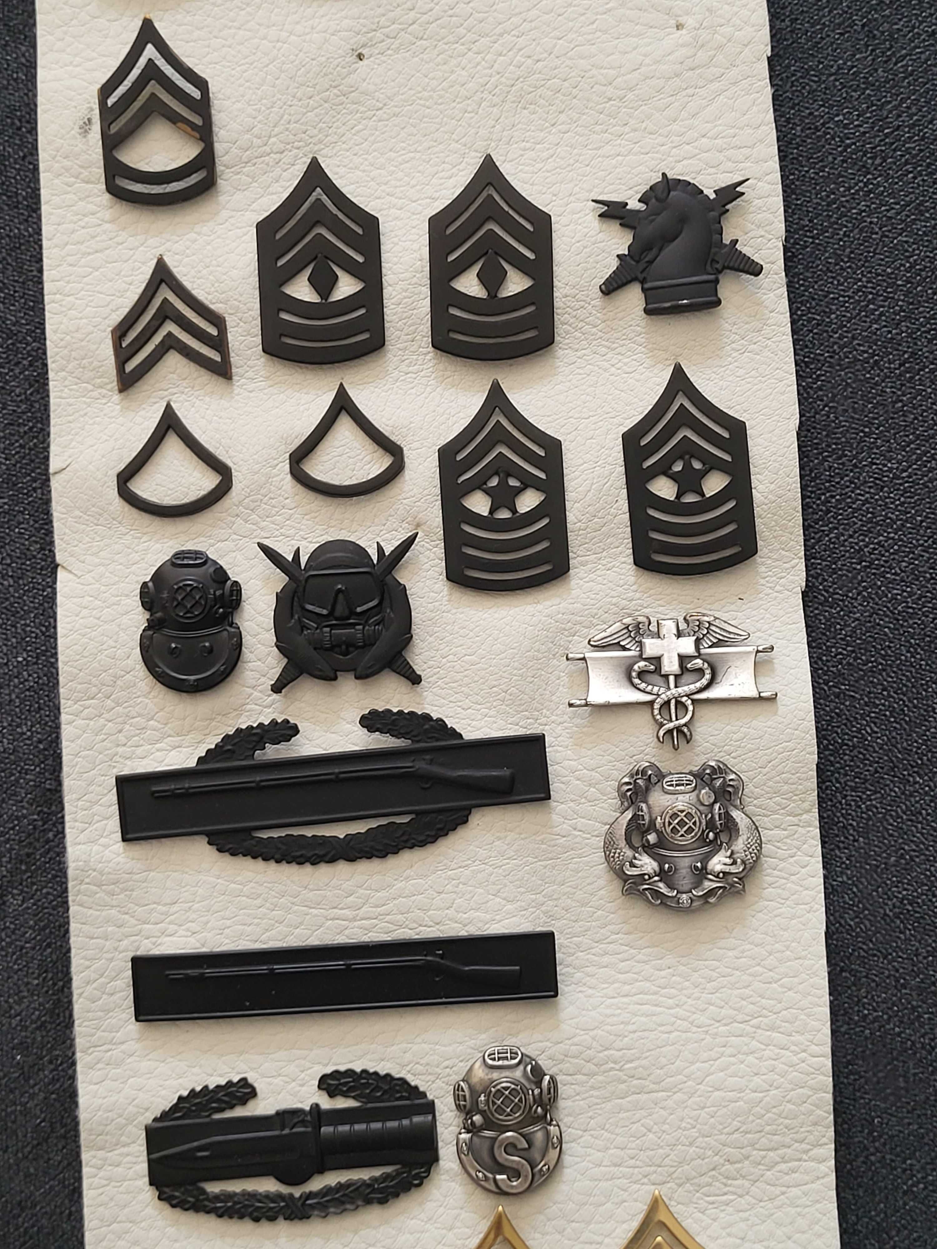 US ARMY stopnie odznaki