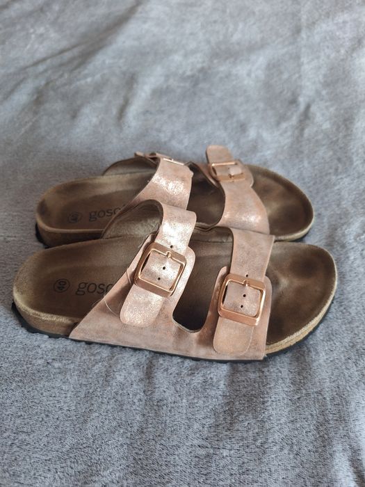 Klapki złote 40 ccc