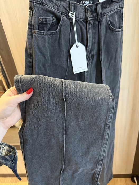 Джинси палаццо графіт