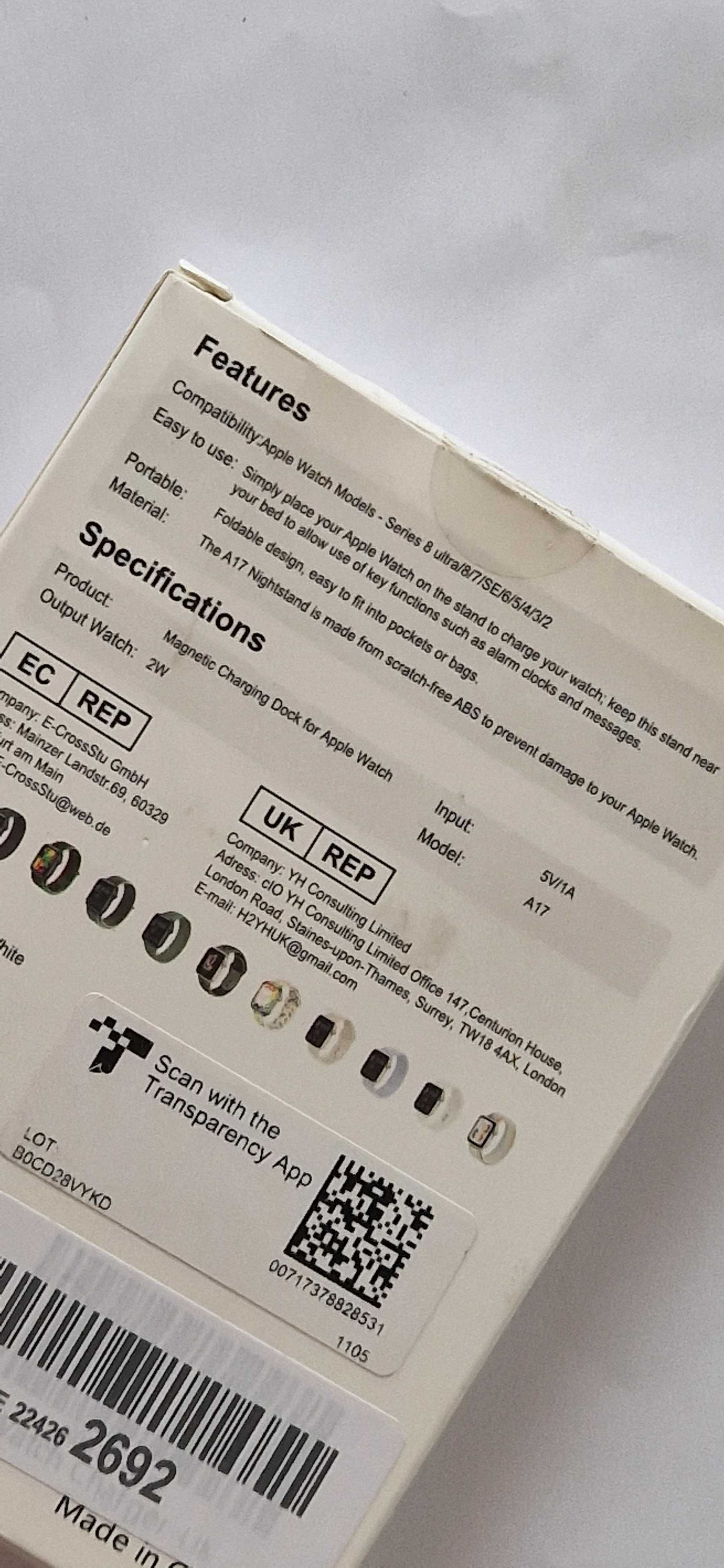 Ładowarka bezprzewodowa do zegarka kompatybilna z Apple Watch