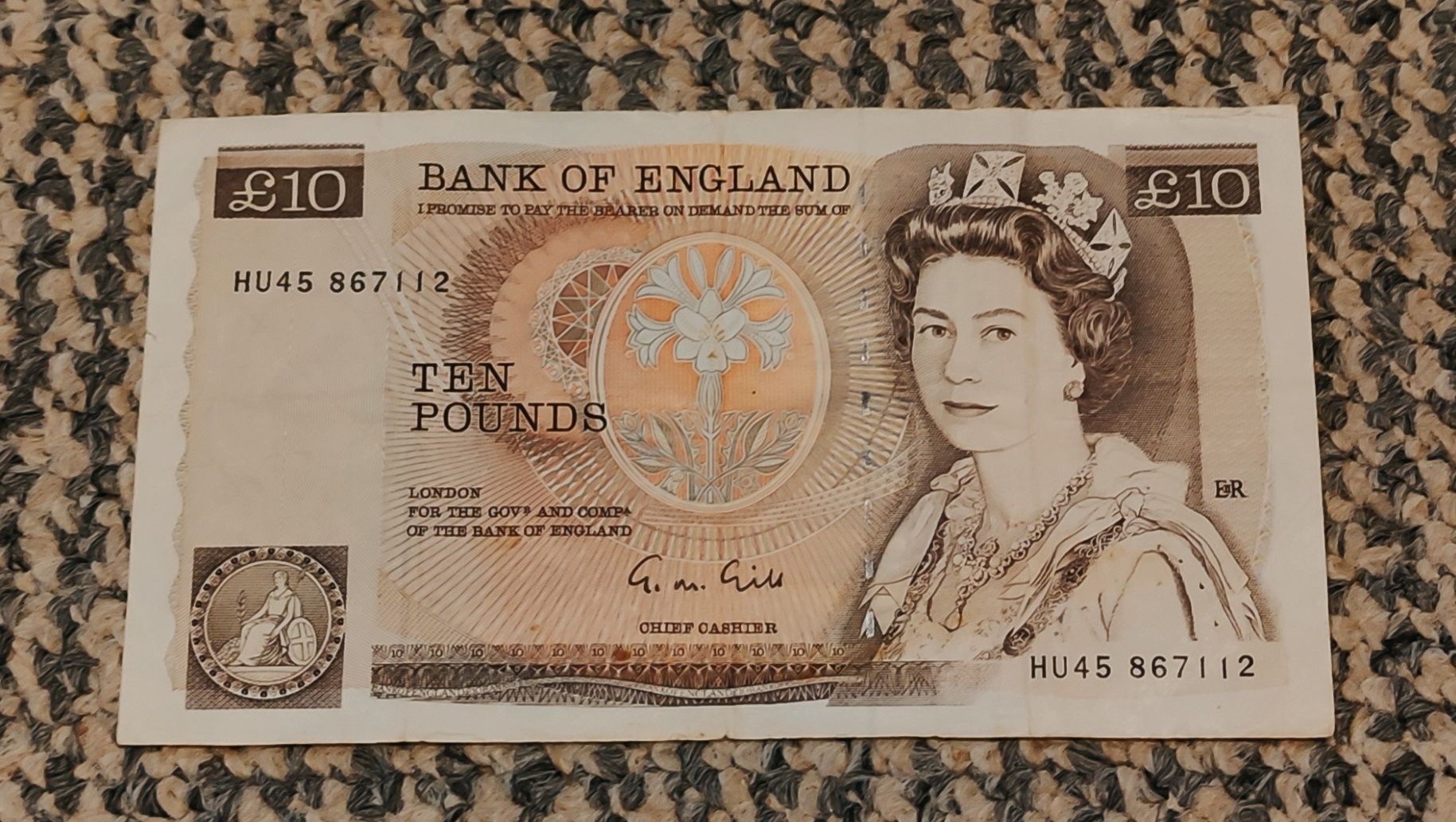 Banknot Elżbieta II 10 Funtów