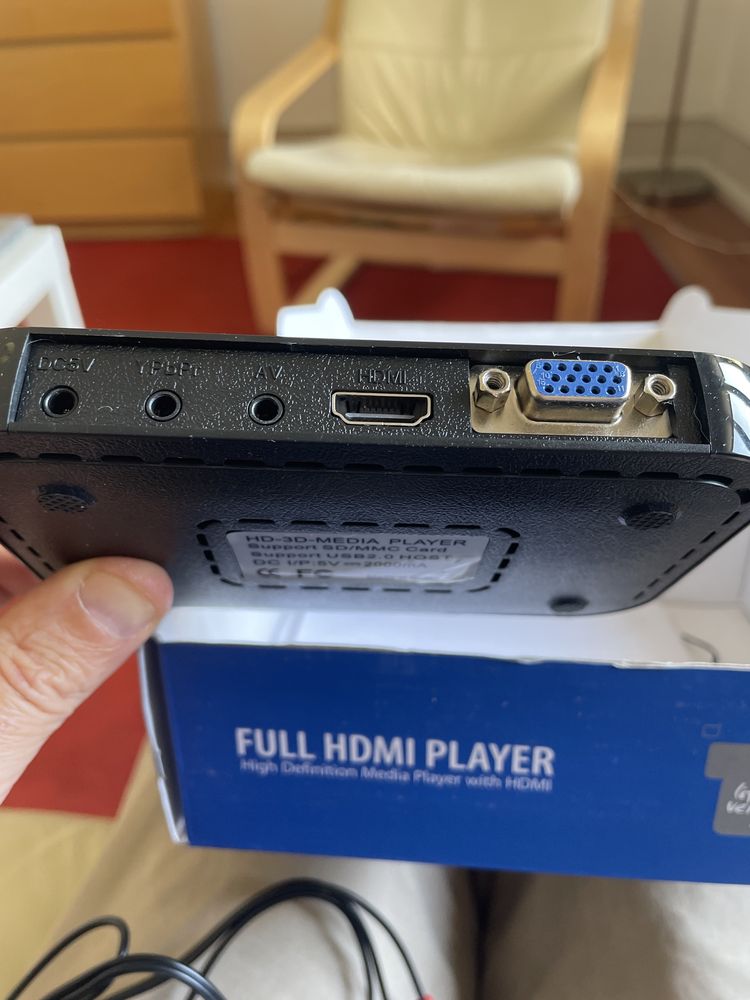 Leitor de sd e usb para hdmi. Full hdmi player