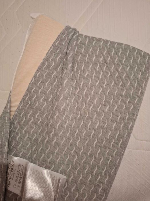 Подушка WELLPUR KVINA серая 30x50x10/7см