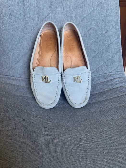 Замшеві мокасини балетки Lauren Ralph Lauren