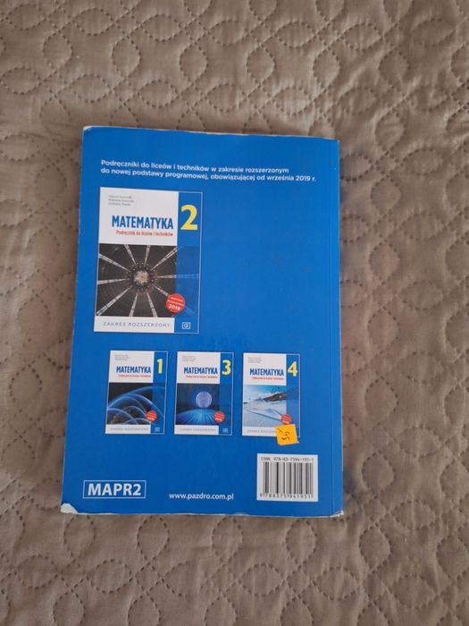 Podręcznik MATEMATYKA zakres rozszerzony klasa 2