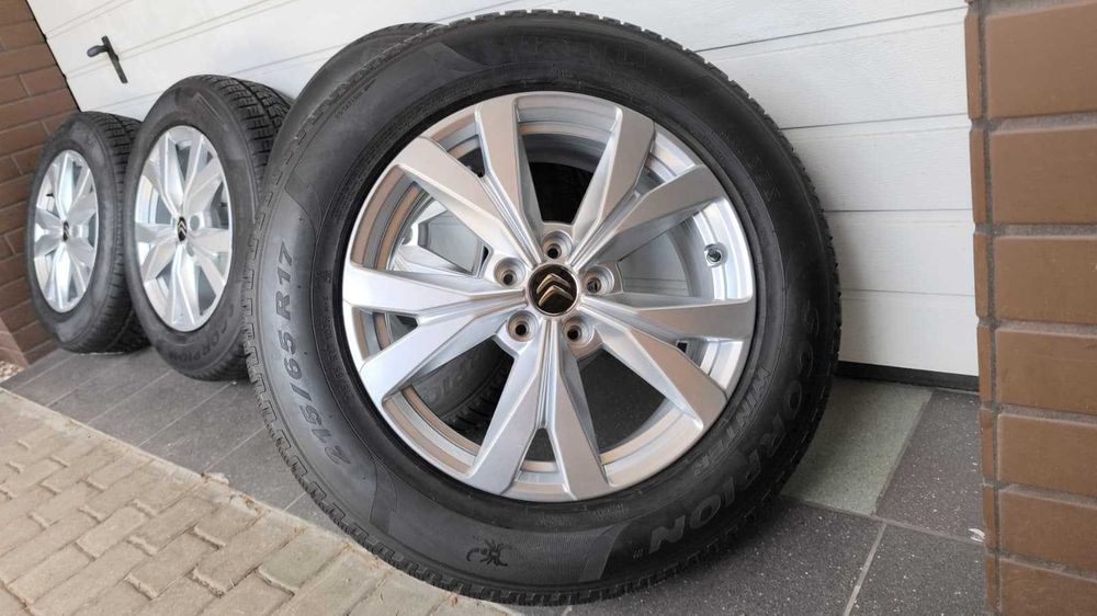 Koła Citroen C5X DS4 Peugeot 17'' 5x108 opony zima 215/65/17 (OL1942)