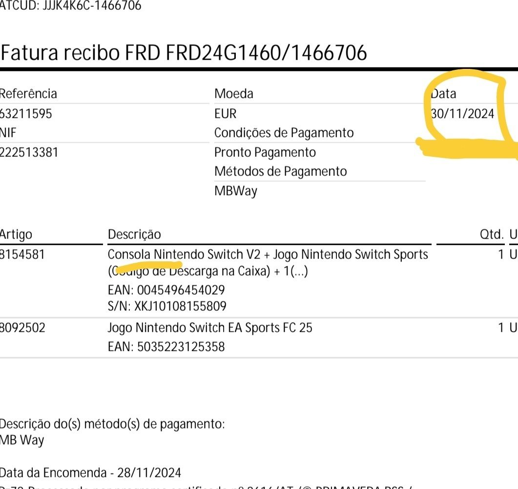 Nintendo switch V2 como nova