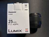 Объектив Panasonic Lumix G 25 mm f/1.7 ASPH. (H-H025ME-K)