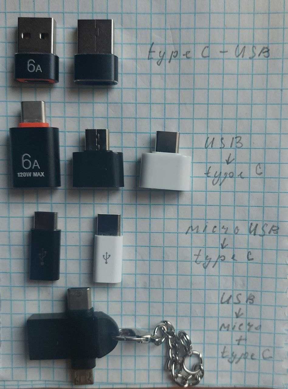 Otg usb перехідник до телефонів, планшетів, флешок тощо