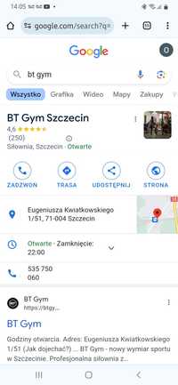 Karnet na BT gym Szczecin