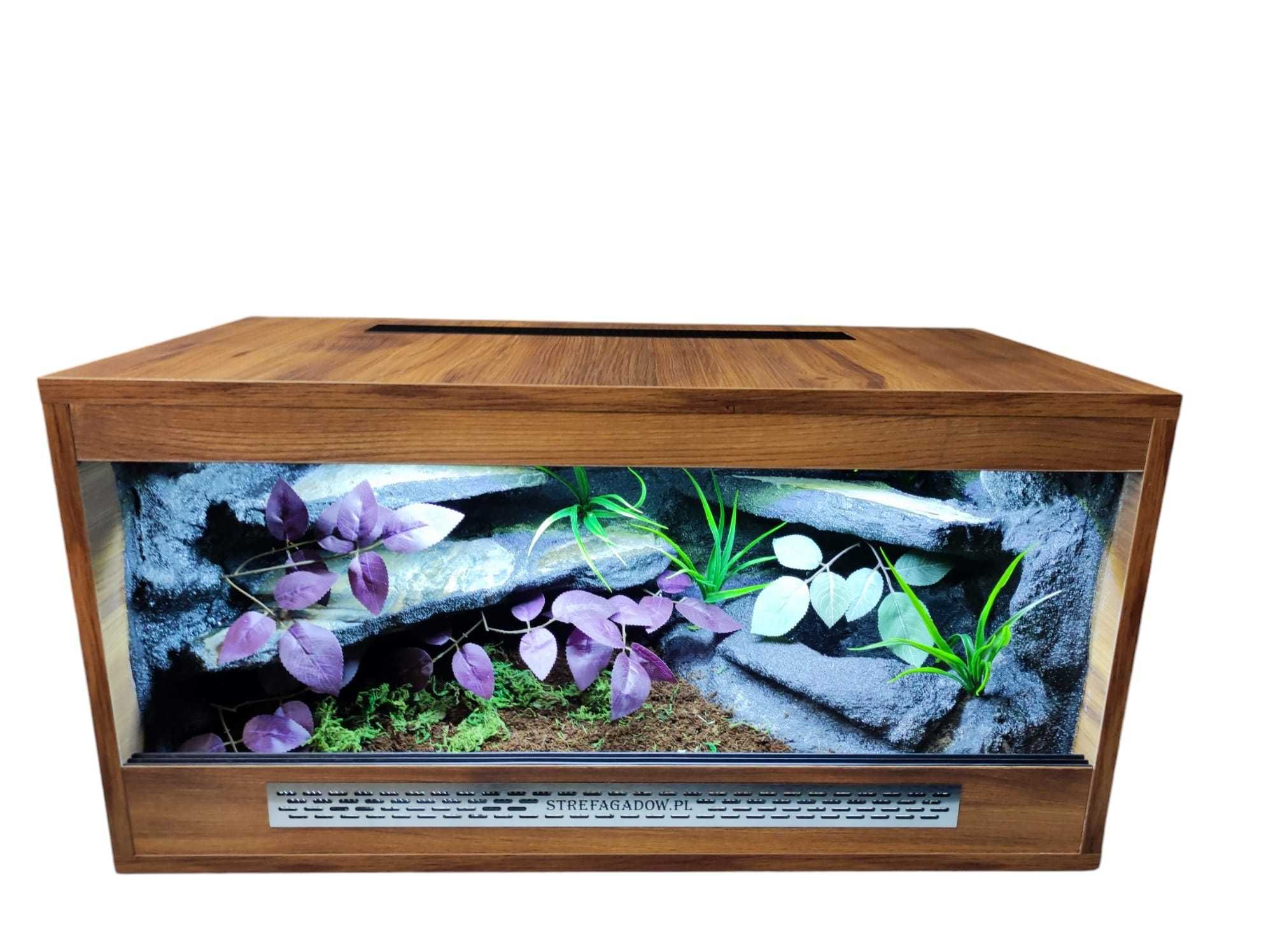 Terrarium tropikalne nr699 80/40/40 dla węża boa pyton DOSTĘPNE