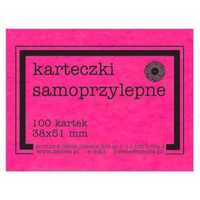 Karteczki samoprzylepne Fluo 38x51mm 100K róż