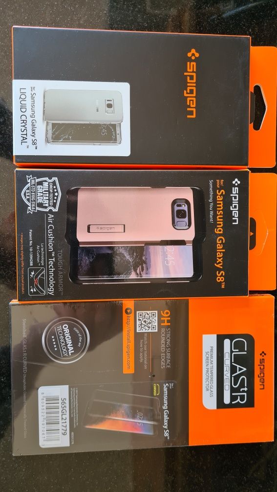 Capas e protector de ecrã Samsung Galaxy S8 Spigen