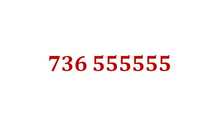 736.555555 Starter złoty łatwy prosty numer karta prepaid sim gsm