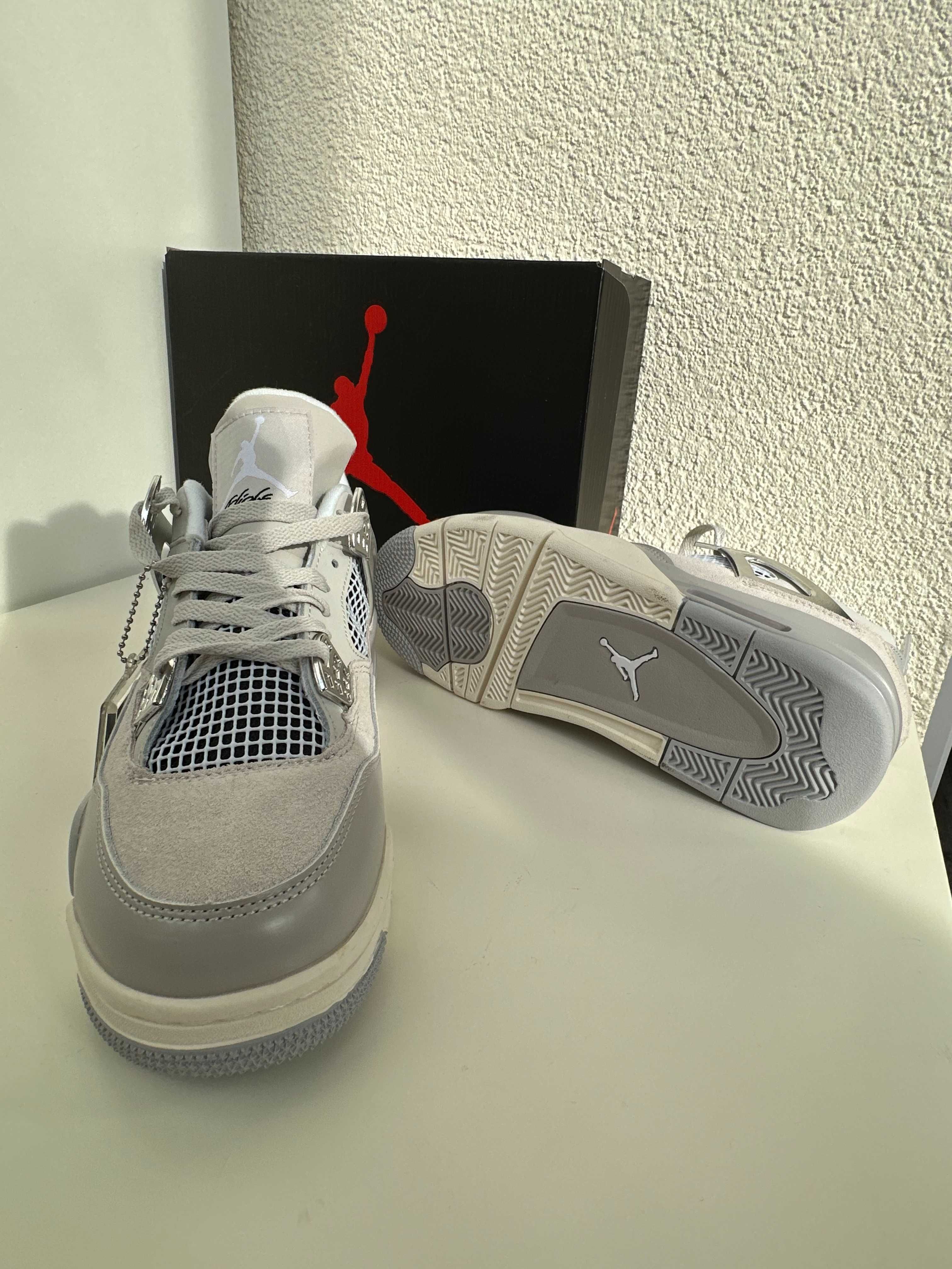 Чоловічі кросівки Nike Air Jordan 4 GREY найк еир джордан 4 кроссовки