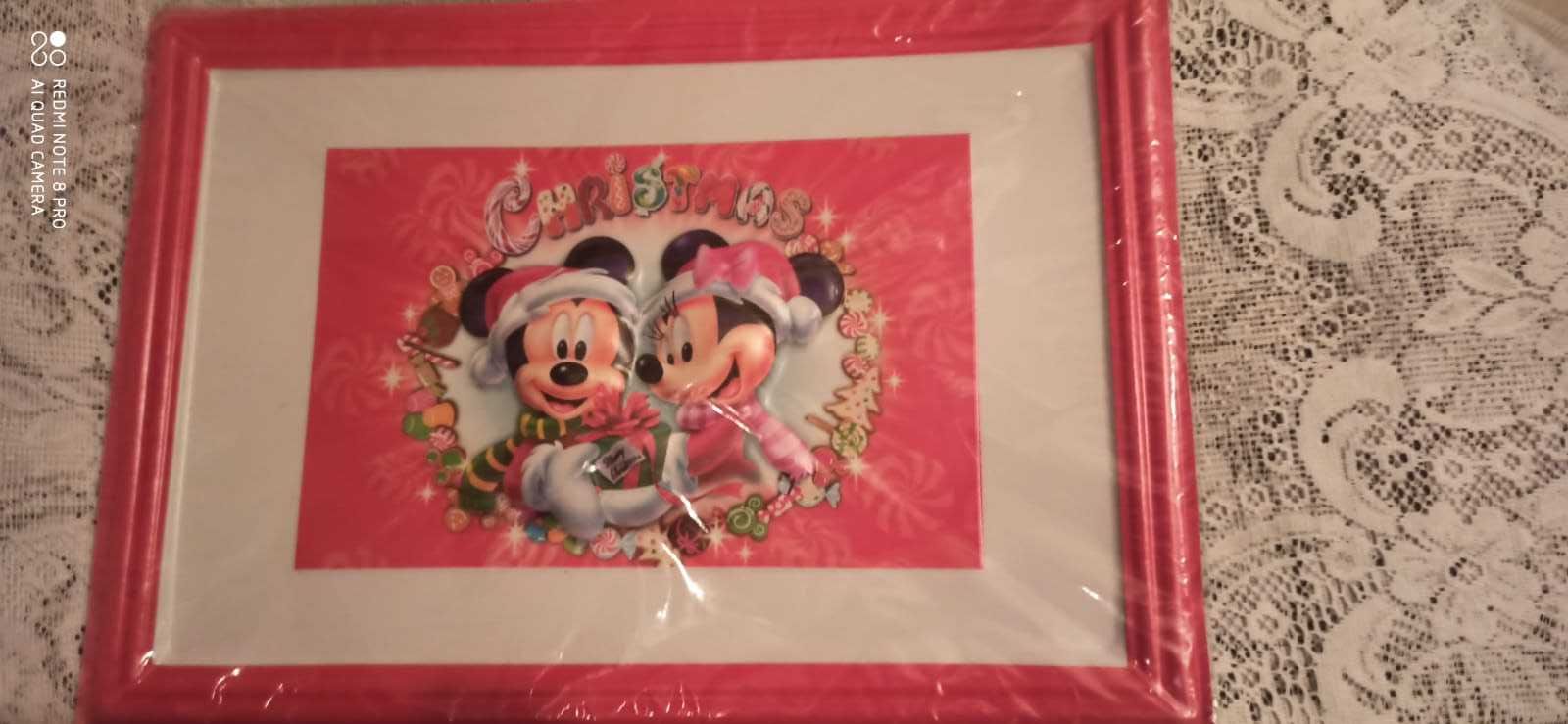 Nowy obrazek świąteczny Bożego Narodzenia Myszka Miki i Minnie