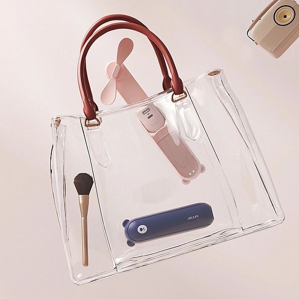 Mini wentylator Jisulife Handheld Fan Life8 przenośny wiatraczek USB z