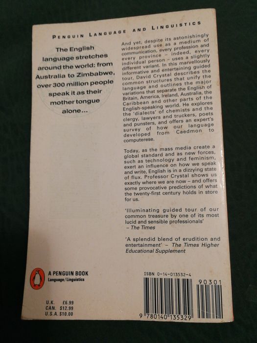 Livro "The English Language“ de David Crystal