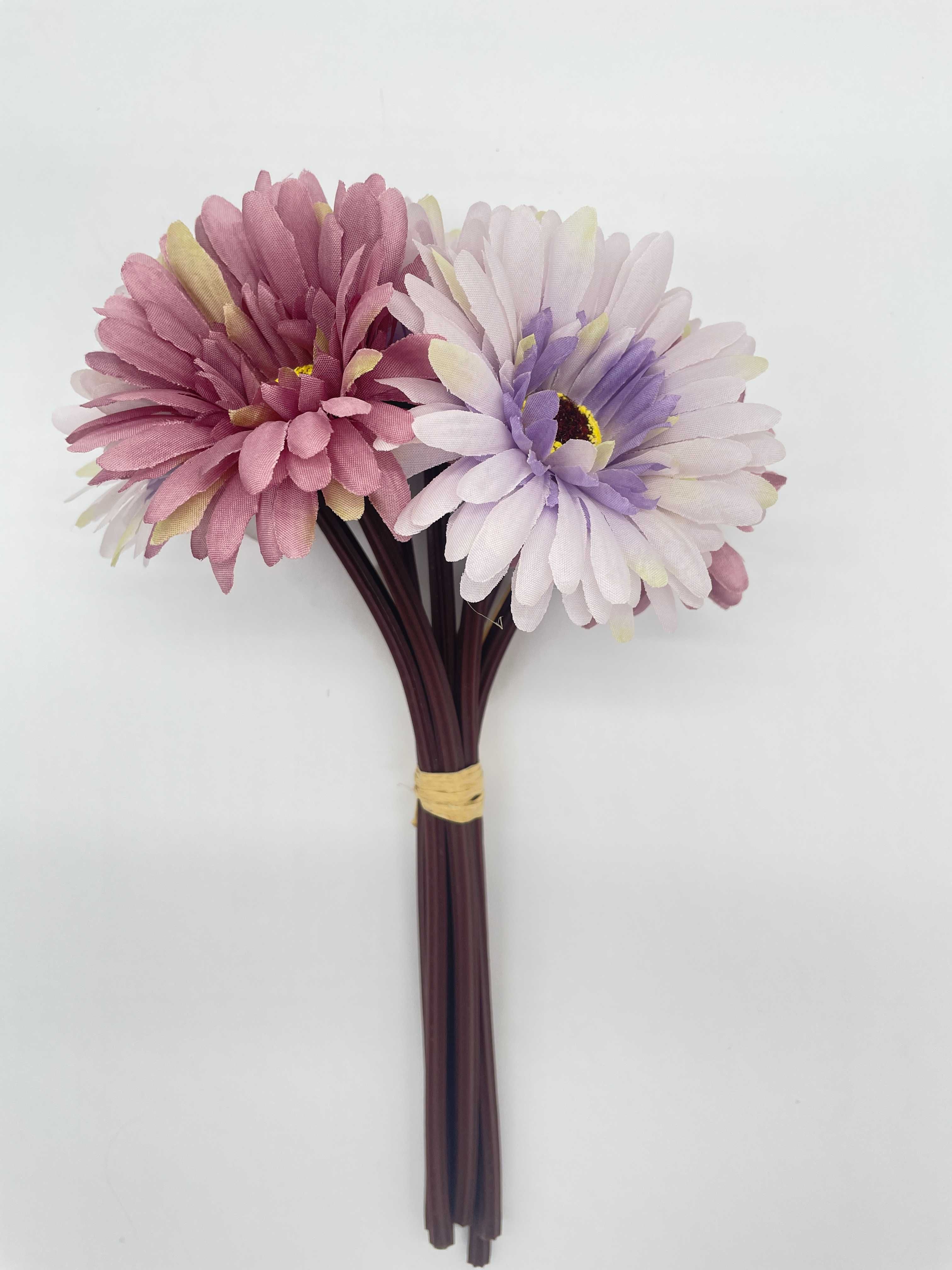 Stokrotka Afrykańska 28 cm Sztuczne Kwiaty Do Wazonu Bukiet Fioletowy