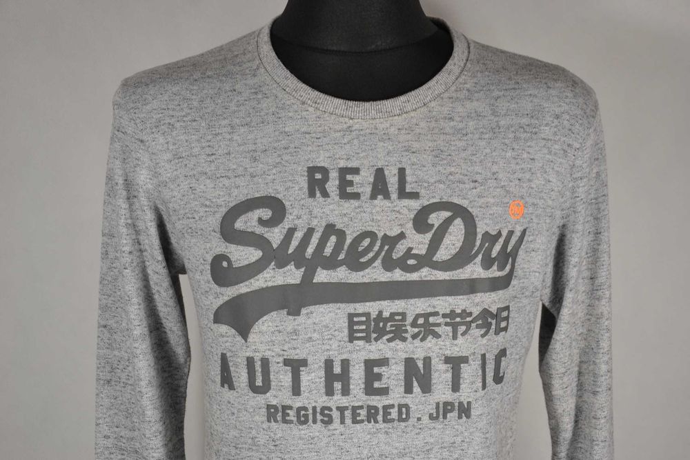 SuperDry Real Koszulka Męska Długi Rękaw M Oryginalna Super Stan