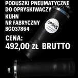 Poduszki pneumatyczne do opryskiwaczy KUHN z belką BARGAM!