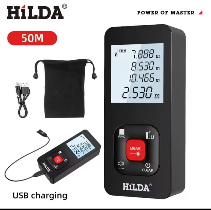 Dalmierz laserowy HILDA 50M Profesjonalny miernik