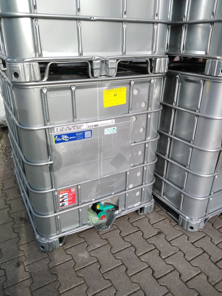 Mauzer Zbiornik Beczka 1000L okuty blachą