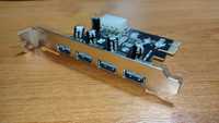 adaptador PCIe USB 3.0