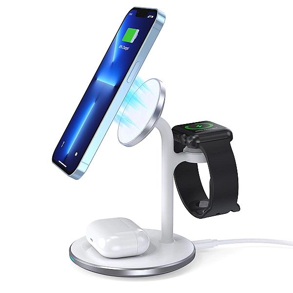 Choetech stacja ładująca indukcyjna 3w1 iPhone 12/13/14, AirPods Pro,