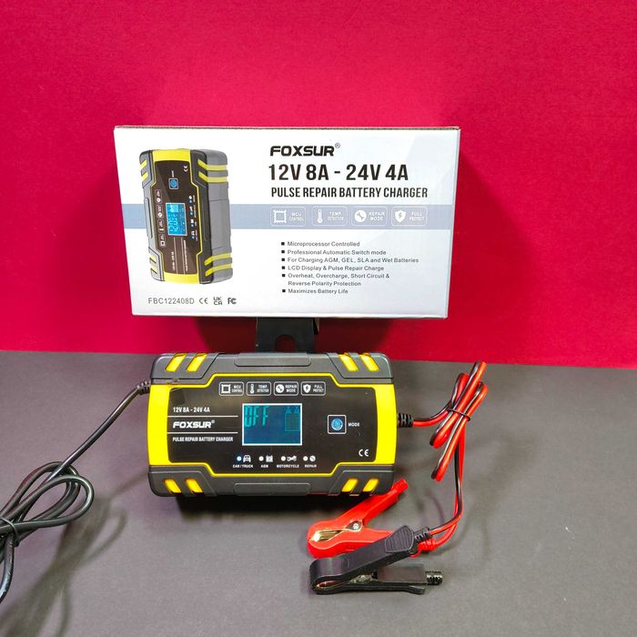 Автоматическое зарядное устройство для аккумуляторов 12В 8А испульсно