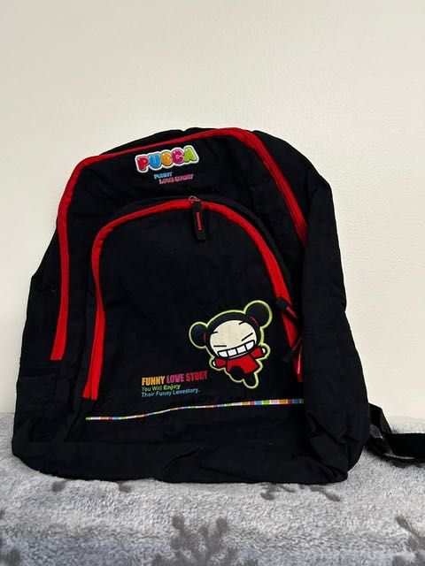 Mochila Escola + Estojos Pucca