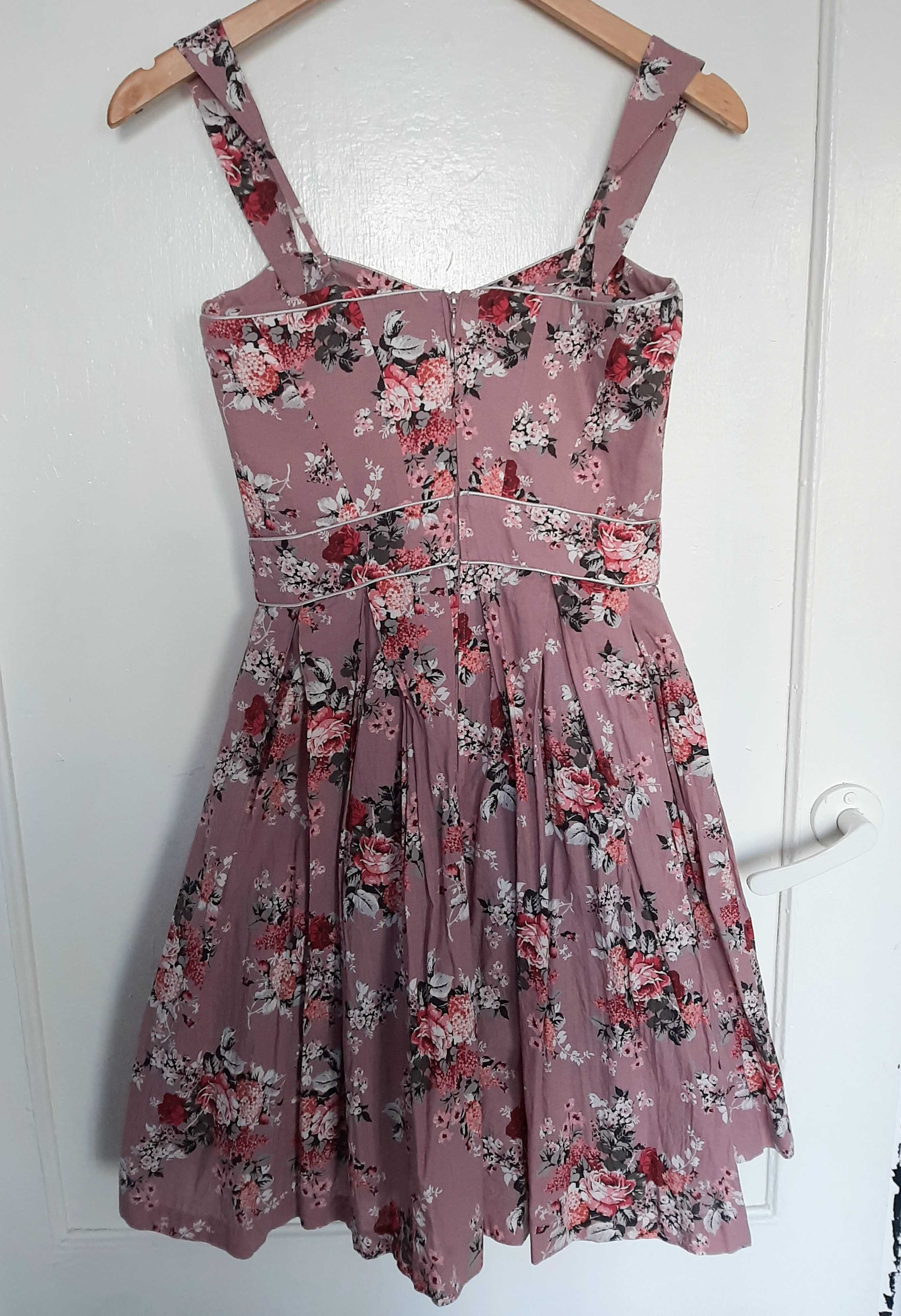 Rozkloszowana sukienka w kwiaty orsay 34 XS