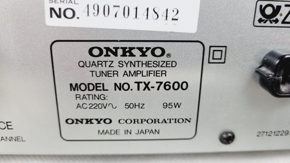 Onkyo TX 7900 Amplituner wzmacniacz srebrny Vintage Prosty Japan