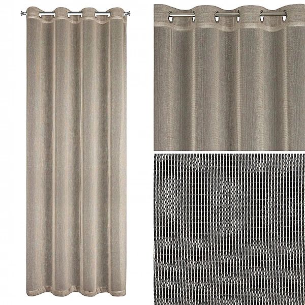 Zasłona 140x250 Dekoracyjna Przelotki Adela Beż