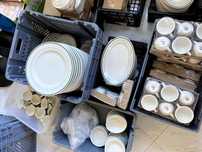 Louça para restauração Tuxton Diner americano tigelas, chávenas
