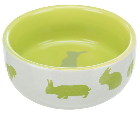 Ceramiczna miska dla królika zdobiona uroczym motywem 250ml / 11cm