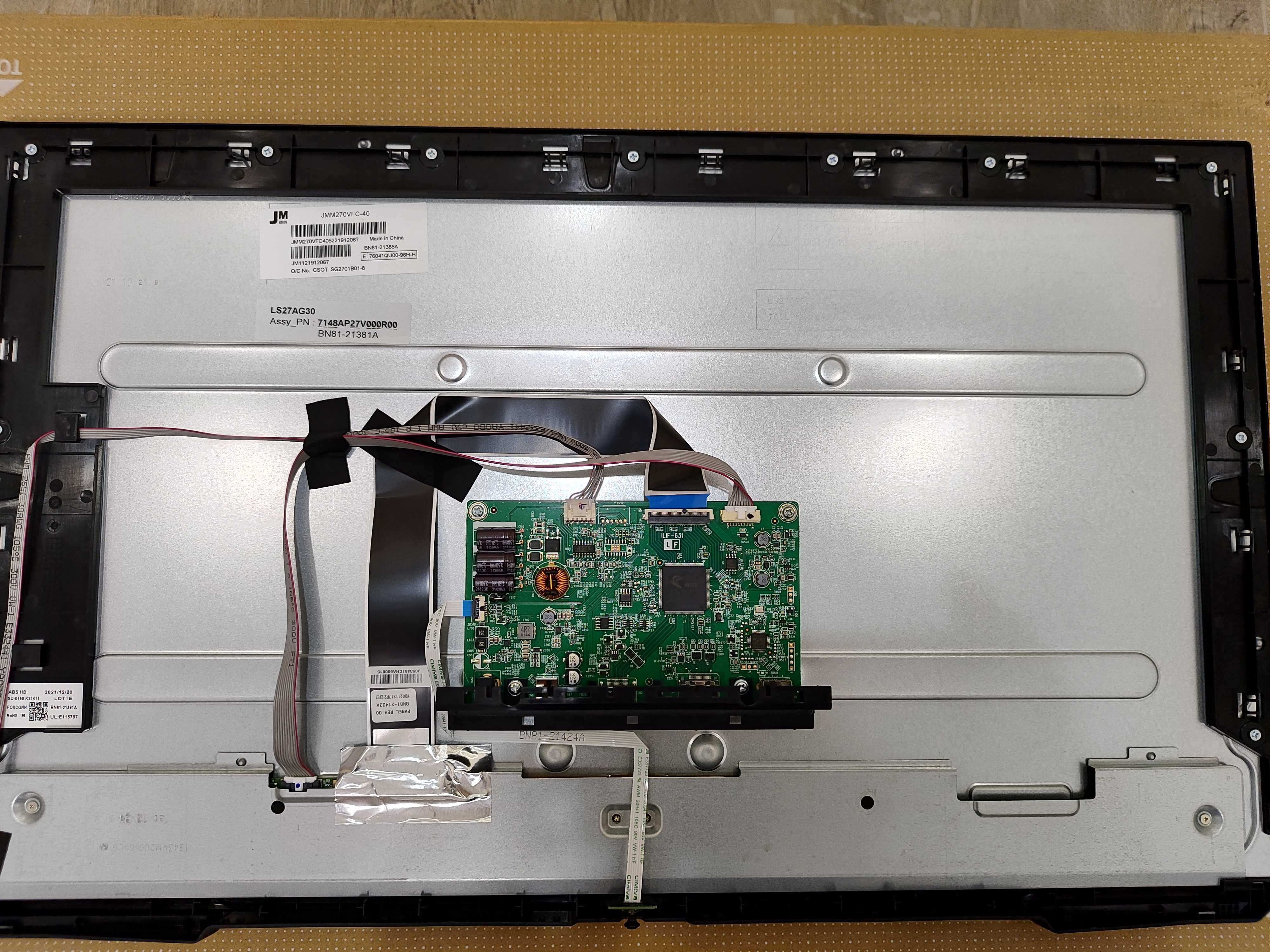 Mонитор Samsung Odyssey G3 S27AG300NI (LS24AG300NIXCI) разборка