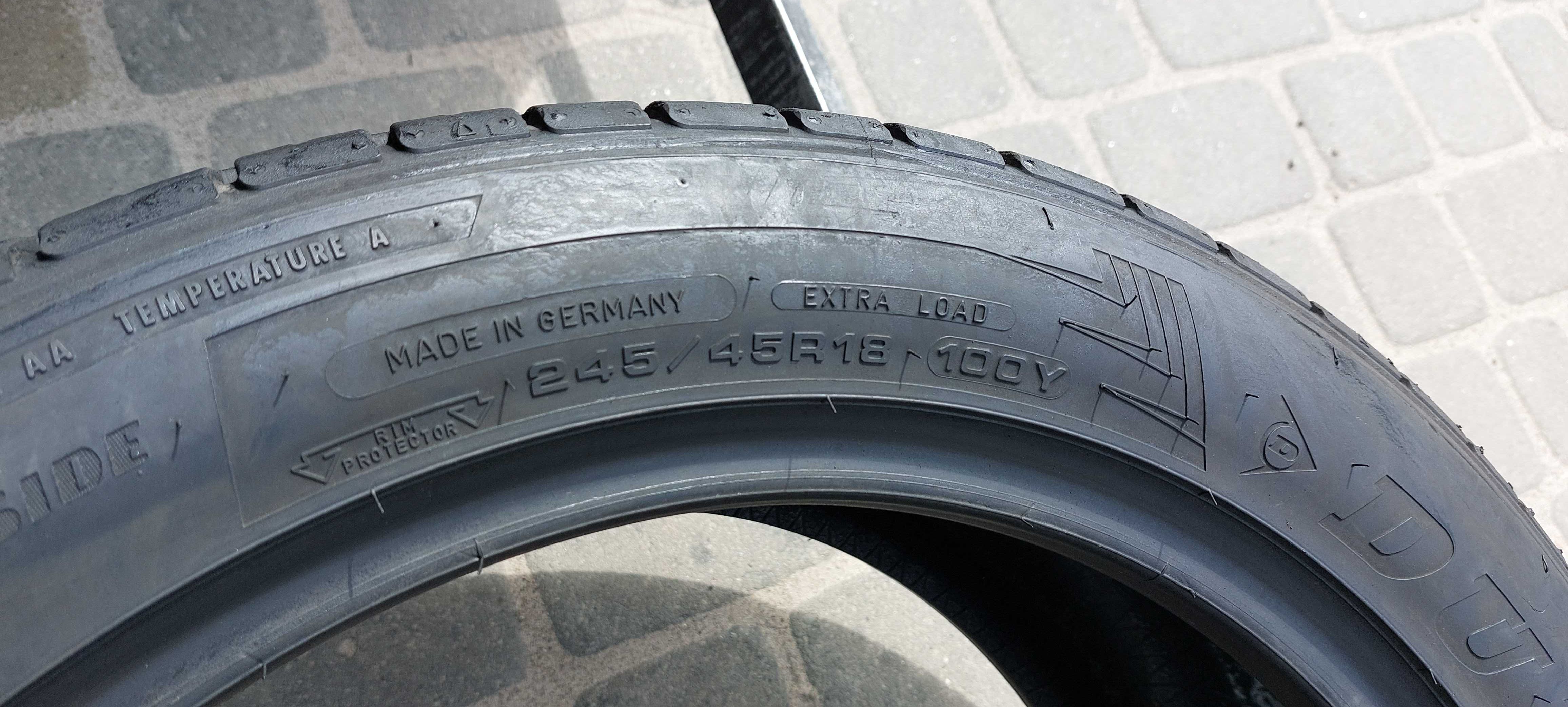 Резина літня, Dunlop Sport Maxx RT2 245\45 R18 (арт.9702)