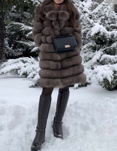 Натуральна шуба з песця